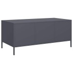 vidaXL Măsuță de cafea antracit 101,5x50x43,5 cm, oțel laminat la rece vidaXL Măsuță de cafea antracit 101,5x50x43,5 cm, oțel laminat la rece