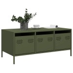 vidaXL Măsuță cafea verde măsliniu oțel laminat la rece vidaXL Măsuță cafea verde măsliniu oțel laminat la rece