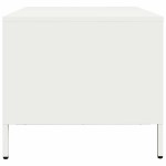 vidaXL Măsuță de cafea, negru, 101,5x50x43,5 cm, oțel laminat la rece
