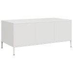 vidaXL Măsuță de cafea, negru, 101,5x50x43,5 cm, oțel laminat la rece