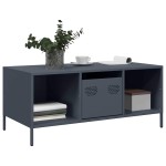 vidaXL Măsuță de cafea, antracit 101,5x50x43,5 cm oțel laminat la rece vidaXL Măsuță de cafea, antracit 101,5x50x43,5 cm oțel laminat la rece