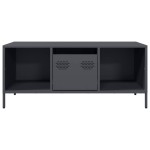 vidaXL Măsuță de cafea, antracit 101,5x50x43,5 cm oțel laminat la rece vidaXL Măsuță de cafea, antracit 101,5x50x43,5 cm oțel laminat la rece
