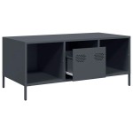 vidaXL Măsuță de cafea, antracit 101,5x50x43,5 cm oțel laminat la rece vidaXL Măsuță de cafea, antracit 101,5x50x43,5 cm oțel laminat la rece