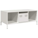 vidaXL Măsuță de cafea, negru, 101,5x50x43,5 cm, oțel laminat la rece vidaXL Măsuță de cafea, negru, 101,5x50x43,5 cm, oțel laminat la rece