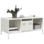 vidaXL Măsuță de cafea, negru, 101,5x50x43,5 cm, oțel laminat la rece vidaXL Măsuță de cafea, negru, 101,5x50x43,5 cm, oțel laminat la rece