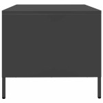 vidaXL Măsuță de cafea, negru, 68,5x50x43,5 cm, oțel laminat la rece vidaXL Măsuță de cafea, negru, 68,5x50x43,5 cm, oțel laminat la rece