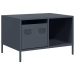 vidaXL Măsuță de cafea, antracit, 68,5x50x43,5cm, oțel laminat la rece vidaXL Măsuță de cafea, antracit, 68,5x50x43,5cm, oțel laminat la rece
