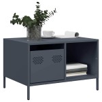 vidaXL Măsuță de cafea, antracit, 68,5x50x43,5cm, oțel laminat la rece vidaXL Măsuță de cafea, antracit, 68,5x50x43,5cm, oțel laminat la rece