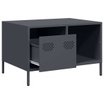 vidaXL Măsuță de cafea, antracit, 68,5x50x43,5cm, oțel laminat la rece vidaXL Măsuță de cafea, antracit, 68,5x50x43,5cm, oțel laminat la rece