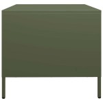 vidaXL Măsuță cafea verde măsliniu 68,5x50x43,5cm oțel laminat la rece vidaXL Măsuță cafea verde măsliniu 68,5x50x43,5cm oțel laminat la rece