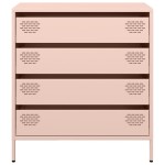 vidaXL Dulap, roz, 68x39x73,5 cm, oțel laminat la rece