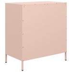 vidaXL Dulap, roz, 68x39x73,5 cm, oțel laminat la rece