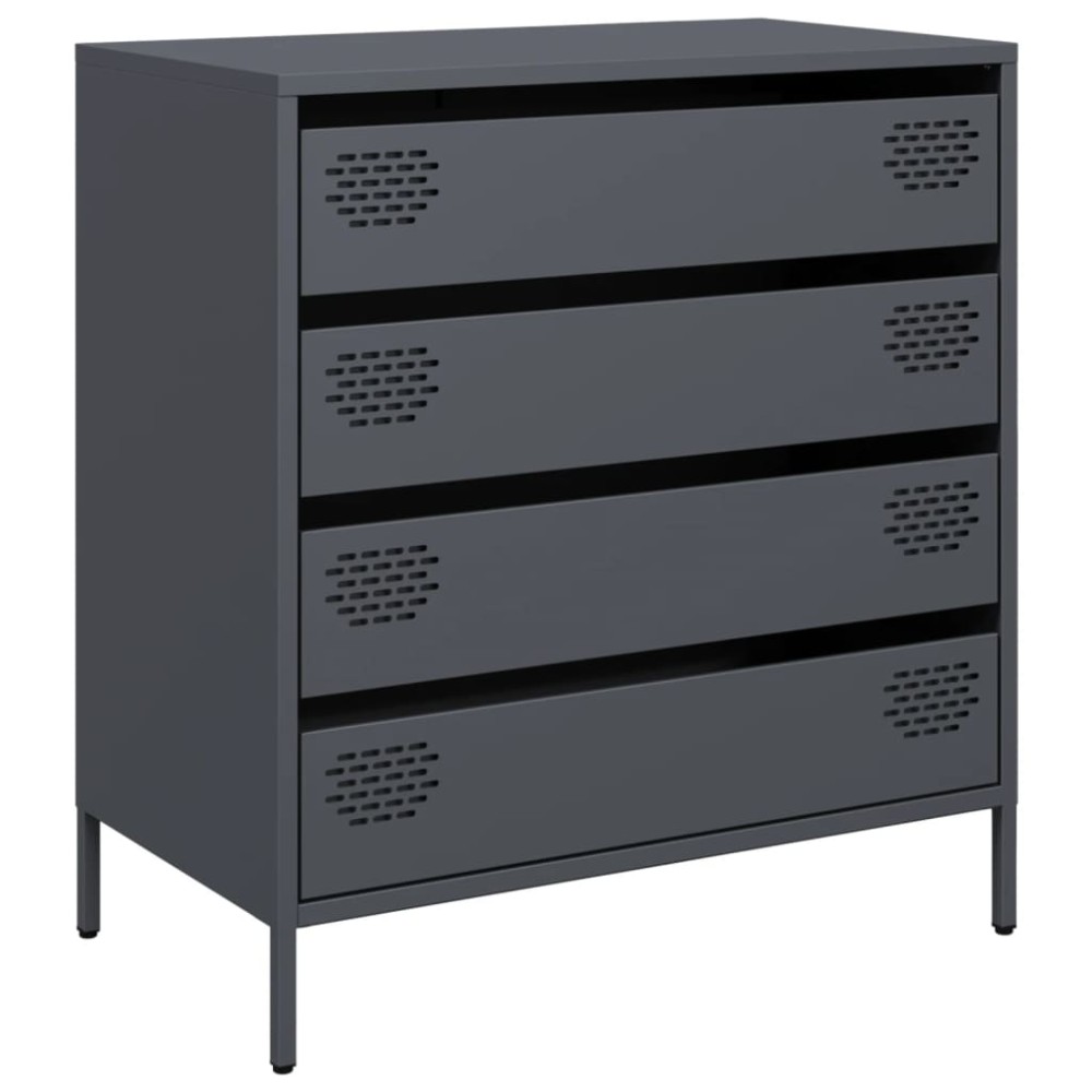 vidaXL Dulap, antracit, 68x39x73,5 cm, oțel laminat la rece