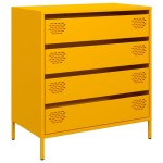 vidaXL Dulap, galben muștar, 68x39x73,5 cm, oțel laminat la rece vidaXL Dulap, galben muștar, 68x39x73,5 cm, oțel laminat la rece