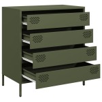 vidaXL Dulap, verde măsliniu, 68x39x73,5 cm, oțel laminat la rece