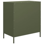 vidaXL Dulap, verde măsliniu, 68x39x73,5 cm, oțel laminat la rece