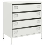 vidaXL Dulap, alb, 68x39x73,5 cm, oțel laminat la rece