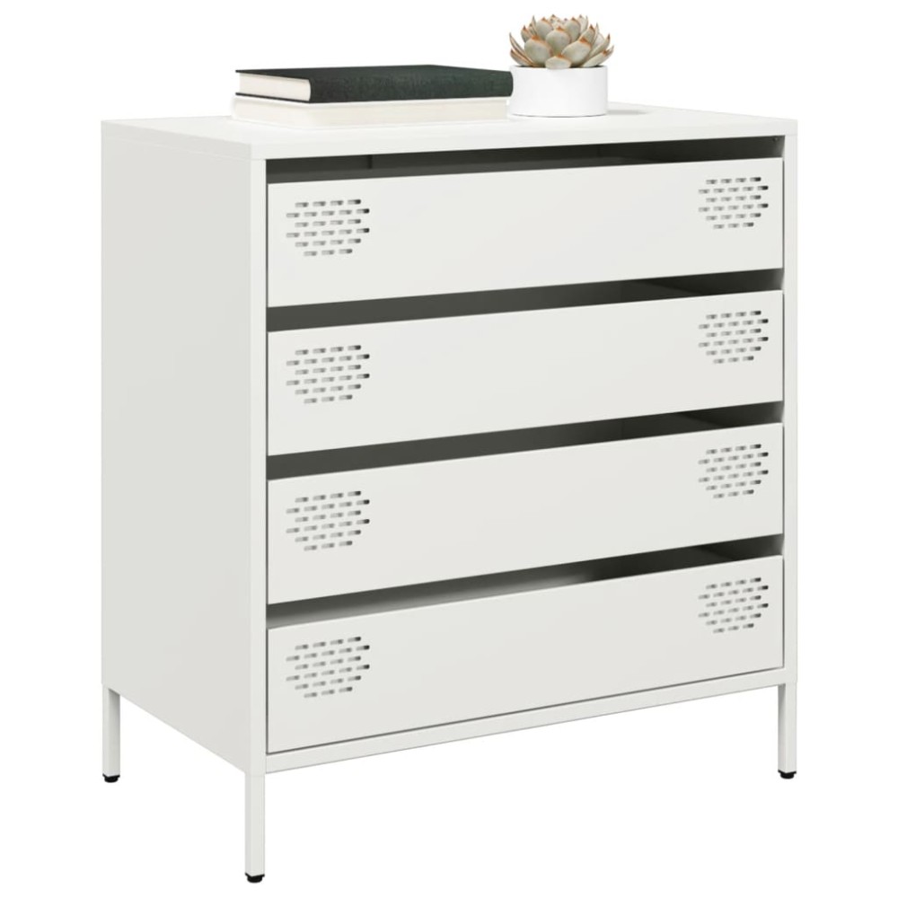 vidaXL Dulap, alb, 68x39x73,5 cm, oțel laminat la rece