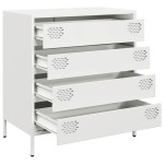 vidaXL Dulap, alb, 68x39x73,5 cm, oțel laminat la rece