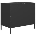 vidaXL Dulap, negru, 68x39x58,5 cm, oțel laminat la rece