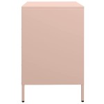 vidaXL Dulap, roz, 68x39x58,5 cm, oțel laminat la rece