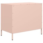 vidaXL Dulap, roz, 68x39x58,5 cm, oțel laminat la rece