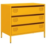 vidaXL Dulap, galben muștar, 68x39x58,5 cm, oțel laminat la rece vidaXL Dulap, galben muștar, 68x39x58,5 cm, oțel laminat la rece