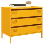 vidaXL Dulap, galben muștar, 68x39x58,5 cm, oțel laminat la rece vidaXL Dulap, galben muștar, 68x39x58,5 cm, oțel laminat la rece