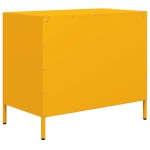 vidaXL Dulap, galben muștar, 68x39x58,5 cm, oțel laminat la rece vidaXL Dulap, galben muștar, 68x39x58,5 cm, oțel laminat la rece