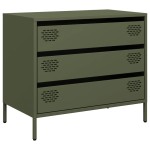 vidaXL Dulap, verde măsliniu, 68x39x58,5 cm, oțel laminat la rece