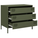 vidaXL Dulap, verde măsliniu, 68x39x58,5 cm, oțel laminat la rece