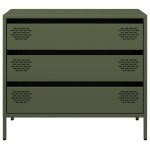 vidaXL Dulap, verde măsliniu, 68x39x58,5 cm, oțel laminat la rece