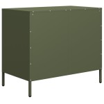 vidaXL Dulap, verde măsliniu, 68x39x58,5 cm, oțel laminat la rece