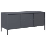 vidaXL Dulap TV, antracit, 101,5x39x43,5 cm, oțel laminat la rece