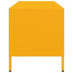 vidaXL Dulap TV, galben muștar, 101,5x39x43,5 cm, oțel laminat la rece