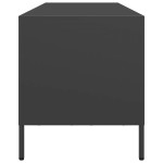 vidaXL Dulap TV, negru, 135x39x43,5 cm, oțel laminat la rece