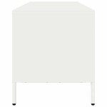 vidaXL Dulap TV, alb, 135x39x43,5 cm, oțel laminat la rece vidaXL Dulap TV, alb, 135x39x43,5 cm, oțel laminat la rece