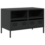 vidaXL Dulap TV, negru, 68x39x43,5 cm, oțel laminat la rece vidaXL Dulap TV, negru, 68x39x43,5 cm, oțel laminat la rece