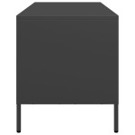 vidaXL Dulap TV, negru, 68x39x43,5 cm, oțel laminat la rece vidaXL Dulap TV, negru, 68x39x43,5 cm, oțel laminat la rece