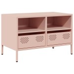 vidaXL Dulap TV, roz, 68x39x43,5 cm, oțel laminat la rece