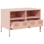 vidaXL Dulap TV, roz, 68x39x43,5 cm, oțel laminat la rece