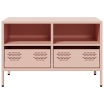 vidaXL Dulap TV, roz, 68x39x43,5 cm, oțel laminat la rece
