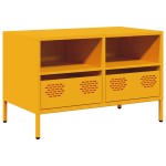 vidaXL Dulap TV, galben muștar, 68x39x43,5 cm, oțel laminat la rece