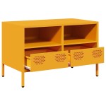 vidaXL Dulap TV, galben muștar, 68x39x43,5 cm, oțel laminat la rece