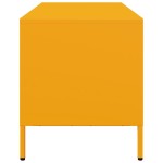 vidaXL Dulap TV, galben muștar, 68x39x43,5 cm, oțel laminat la rece