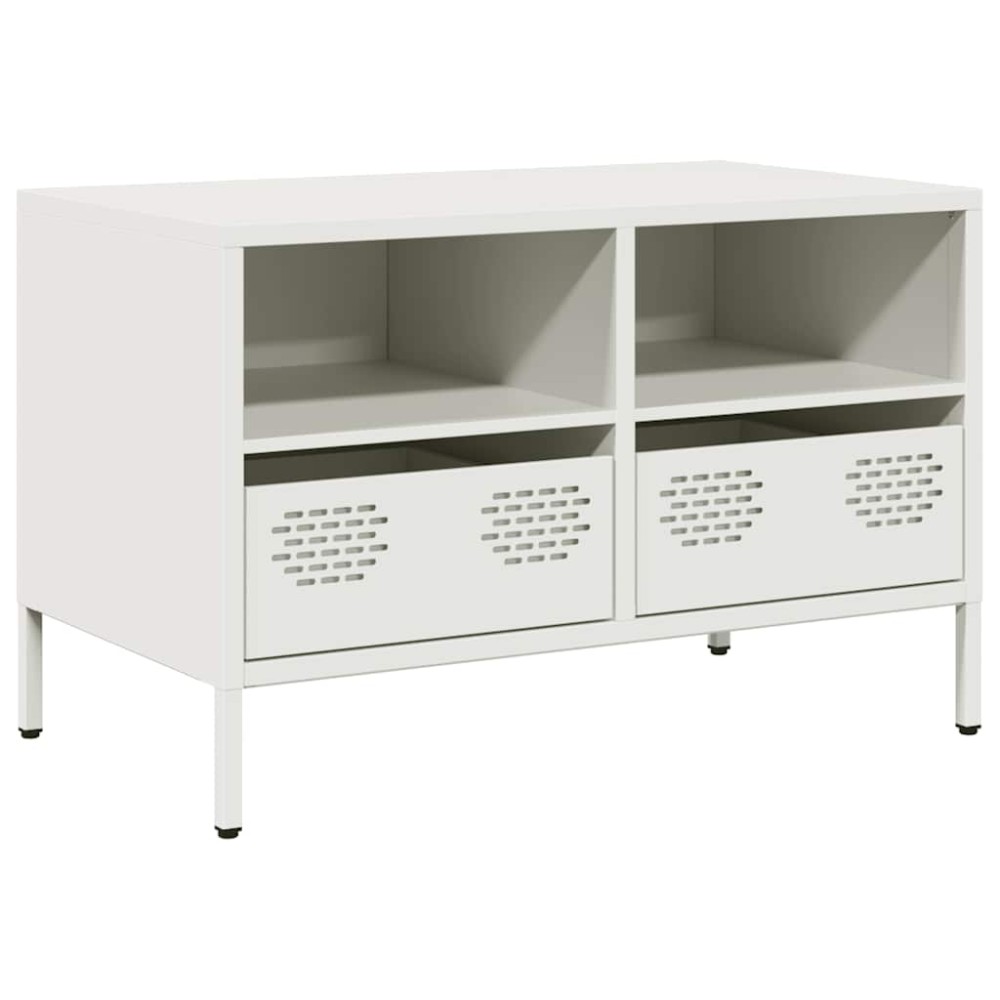 vidaXL Dulap TV, alb, 68x39x43,5 cm, oțel laminat la rece