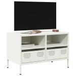 vidaXL Dulap TV, alb, 68x39x43,5 cm, oțel laminat la rece vidaXL Dulap TV, alb, 68x39x43,5 cm, oțel laminat la rece