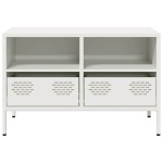 vidaXL Dulap TV, alb, 68x39x43,5 cm, oțel laminat la rece vidaXL Dulap TV, alb, 68x39x43,5 cm, oțel laminat la rece
