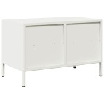 vidaXL Dulap TV, alb, 68x39x43,5 cm, oțel laminat la rece vidaXL Dulap TV, alb, 68x39x43,5 cm, oțel laminat la rece