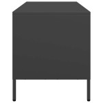 vidaXL Dulap TV, negru, 101,5x39x43,5 cm, oțel laminat la rece